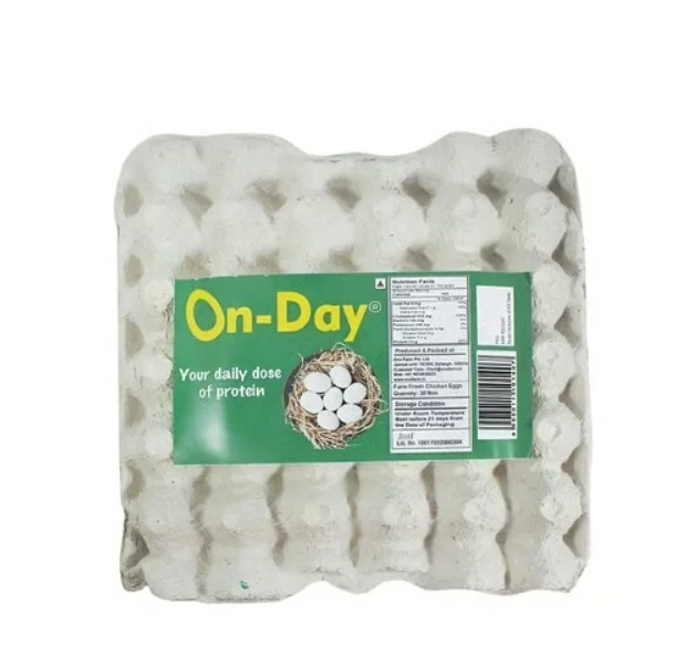 OVO Farm On-Day White Eggs - Medium:50-55 g, 30 pieces