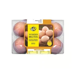 Total Wonder Brown Eggs - Medium:50-55 g, 6 pieces