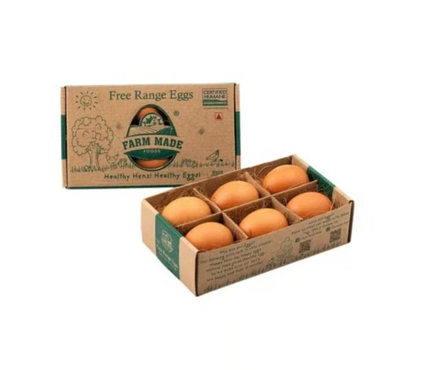 Farm Made Free Range Eggs - 6 pieces, 6 pieces