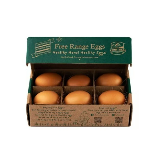 Farm Made Free Range Eggs - 6 pieces, 6 pieces
