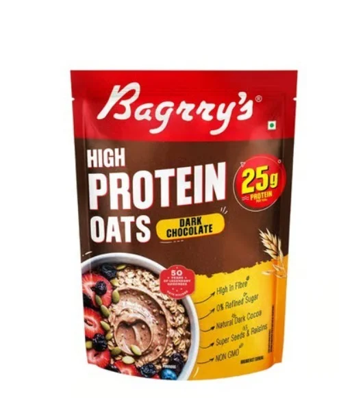 Bagrry's Dark Chocolate High Protein Oats with Raisins & Seeds - 750 g, 750 g
