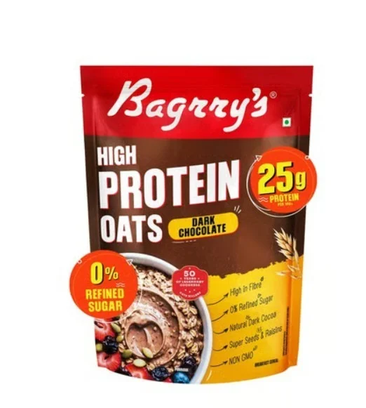 Bagrry's Dark Chocolate High Protein Oats with Raisins & Seeds - 750 g, 750 g