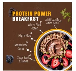 Bagrry's Dark Chocolate High Protein Oats with Raisins & Seeds - 750 g, 750 g