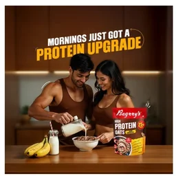 Bagrry's Dark Chocolate High Protein Oats with Raisins & Seeds - 750 g, 750 g