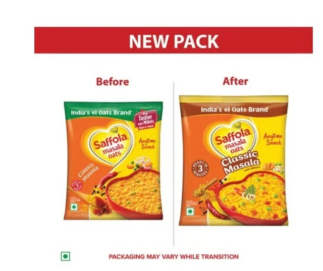 Saffola Classic-Masala Oats - 38 g, 38 g
