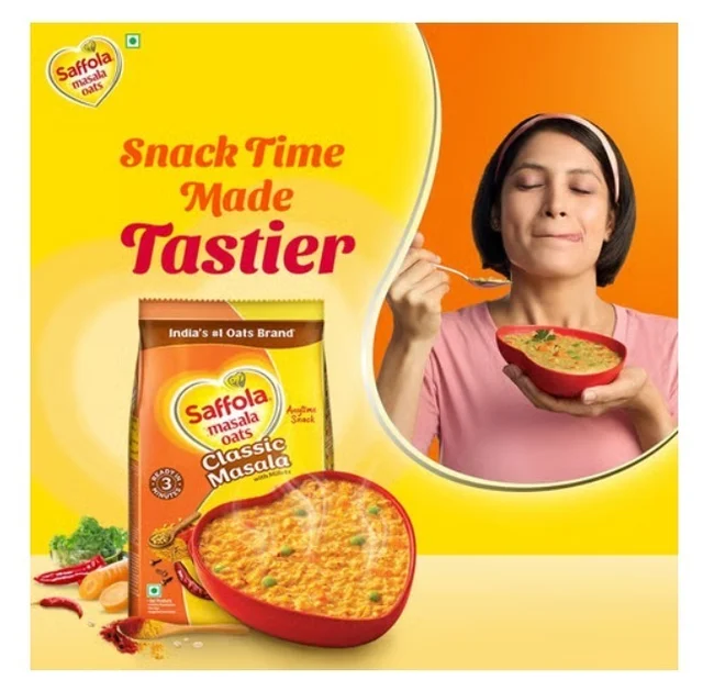 Saffola Classic-Masala Oats - 38 g, 38 g