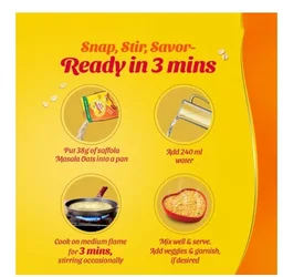 Saffola Classic-Masala Oats - 38 g, 38 g
