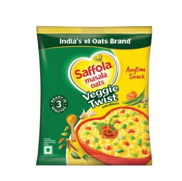Saffola Masala Veggie Twist Oats - 38 g, 38 g