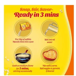Saffola Classic Masala Instant Oats - 50, 38 g, 250 g