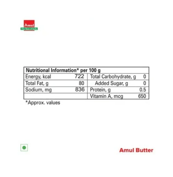 Amul Salted Butter - 100 g, 100 g