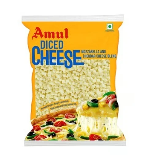 Amul Blend Diced Cheese - 45 g, 200 g