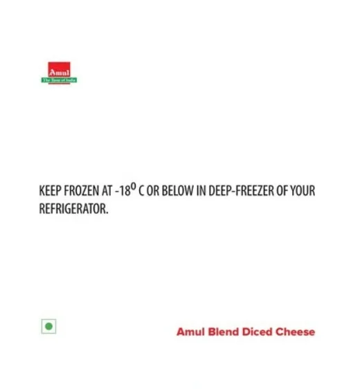 Amul Blend Diced Cheese - 45 g, 200 g