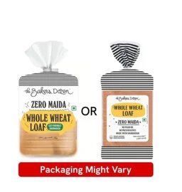 The Baker's Dozen Zero Maida Whole Wheat Sourdough Brown Bread - 33 g, 400 g