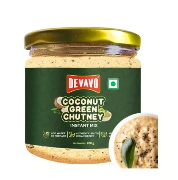 Devavo Instant Mix Green Coconut Chutney Powder - 200 g