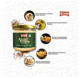 Devavo Instant Mix Green Coconut Chutney Powder - 200 g