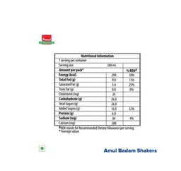 Amul Kool Badam Milkshake - 200 ml