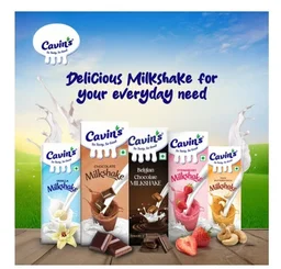 Cavin's Strawberry Milkshake - 180 ml