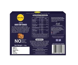 Let's Try Oats Choco Chip Cookies - 20 g, 200 g