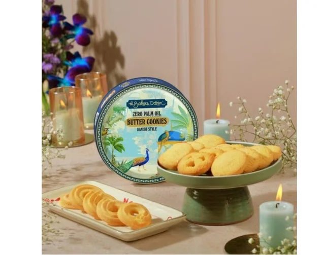 The Baker's Dozen Danish Style Butter Cookies Gift Pack - 30 g, 150 g