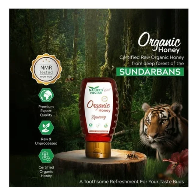 Nature's Nectar Squeezy Organic Honey - 325 g