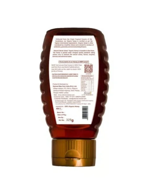 Nature's Nectar Squeezy Organic Honey - 325 g