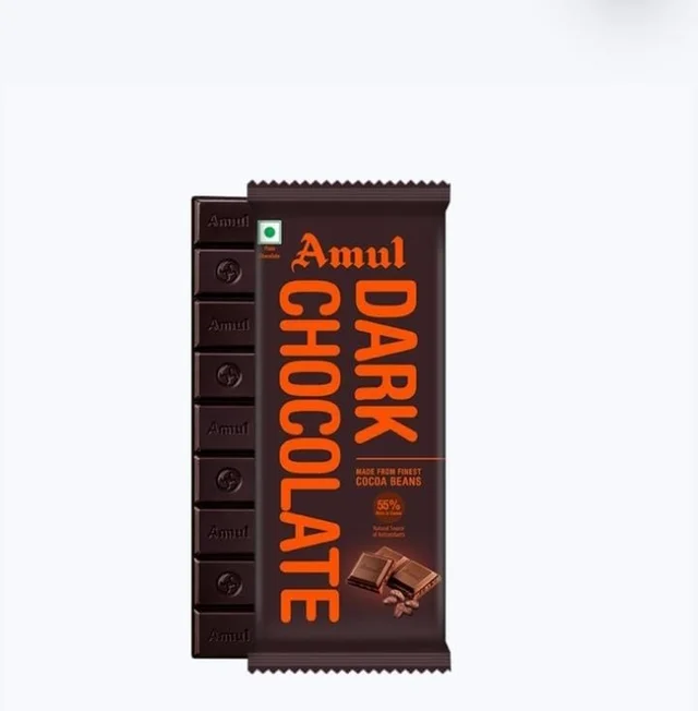 AMUL DARK CHOCOLATE BAR - 10G, AMUL DARK CHOCOLATE, 35 G