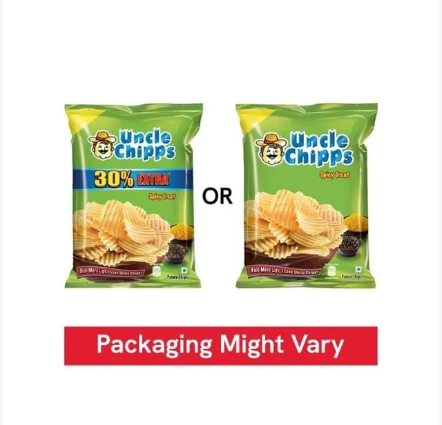UNCLE CHIPS Uncle Chipps Spicy Treat Flavour Potato Chips - 20 g, 53 g