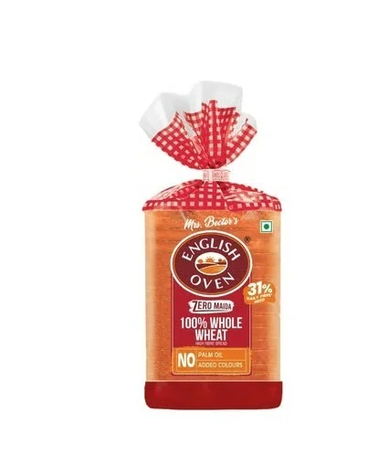 English Oven Zero Maida 100% Whole Wheat Bread - 55 g, 400 g