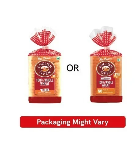 English Oven Zero Maida 100% Whole Wheat Bread - 55 g, 400 g