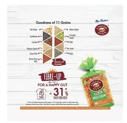 English Oven Zero Maida Multigrain Bread - 55 g, 400 g