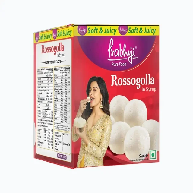 Prabhuji rasgulla Soft & Juicy Rasgulla by Haldiram's Prabhuji - 25 g, 500 g