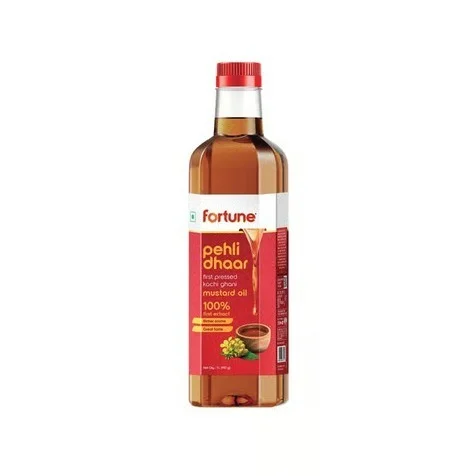 Fortune Pehli Dhar Kachi Ghani Cold Pressed Mustard Oil - 1 ltr