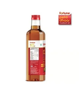 Fortune Pehli Dhar Kachi Ghani Cold Pressed Mustard Oil - 1 ltr