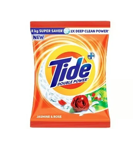 Tide Plus Double Power Washing Detergent Powder (Jasmine & Rose) - 8 kg