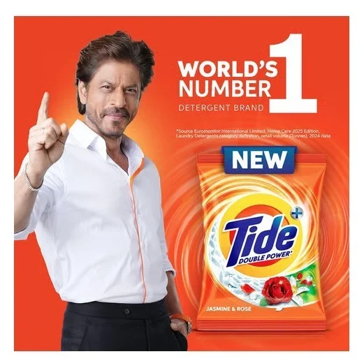 Tide Plus Double Power Washing Detergent Powder (Jasmine & Rose) - 8 kg