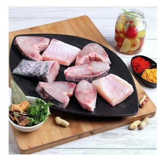 Kolkata Meat Rohu Bengali Cut Fish (without Head & Tail - 500 g) - Seves 2 to 4, 500 g (8 - pcs)