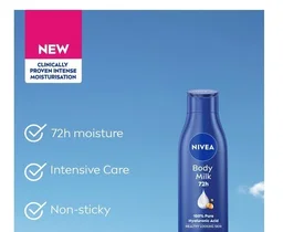 Nivea Body Milk Nourishing Body Lotion - Dry Skin, Sensitive Skin, 120 ml