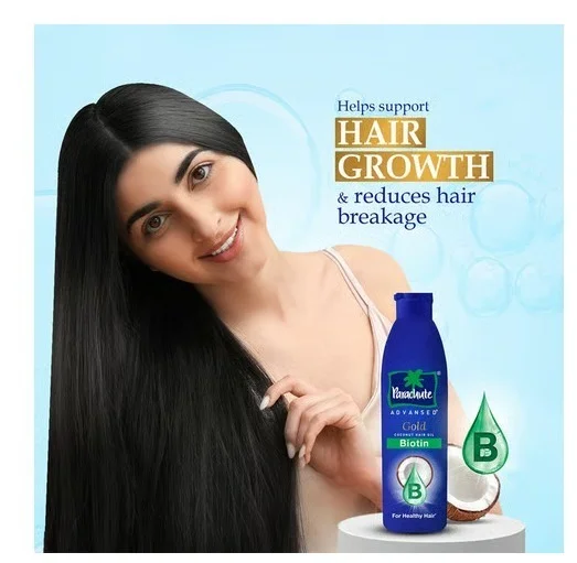 Parachute Advansed Gold Biotin Coconut Hair Oil - All Hair Types, 300 ml