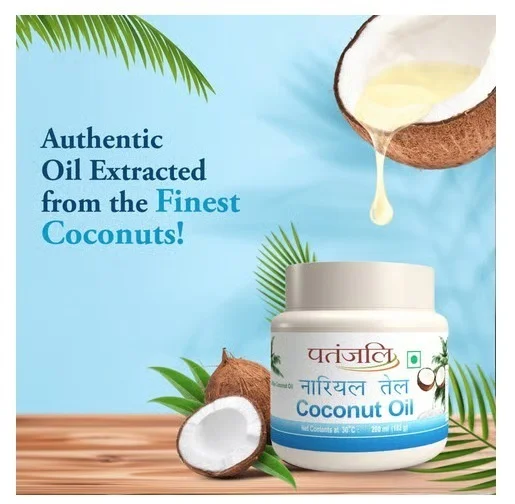 Patanjali Coconut Coconut Hair Oil - All Hair Types, 200 ml