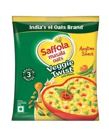 Saffola Masala Veggie Twist Oats - 38 g