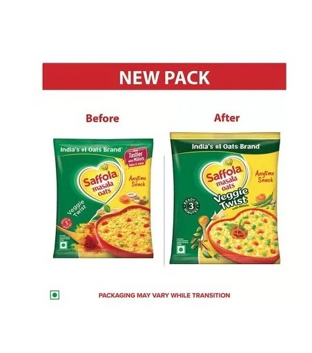 Saffola Masala Veggie Twist Oats - 38 g