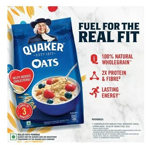 Quaker Rolled Instant Oats - 1 kg