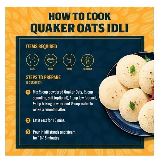 Quaker Rolled Instant Oats - 1 kg