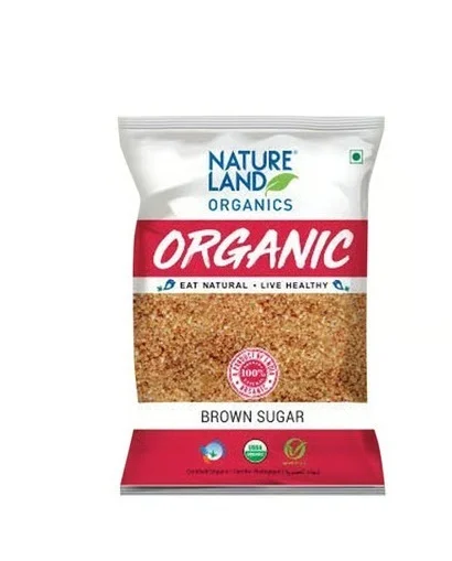 Natureland Organic Brown Sugar - Brown Sugar, 500 g