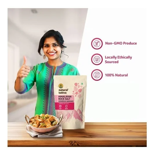 Natural Tattva Rock Salt / Sendha Namak - 500 g