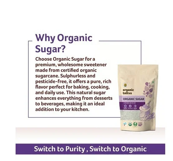 Organic Tattva Organic Sugar - Organic Sugar, 500 g
