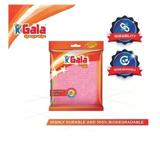 Gala Sponge Wipe for Kitchen Cleaning - Cotton, 3 pcs