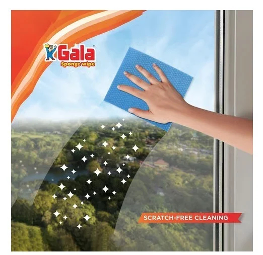 Gala Sponge Wipe for Kitchen Cleaning - Cotton, 3 pcs