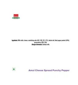 Amul Punchy Pepper Cheese Spread - 200 g