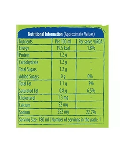 Mother Dairy Spiced Salted Buttermilk - Flavour Salted, 180 ml